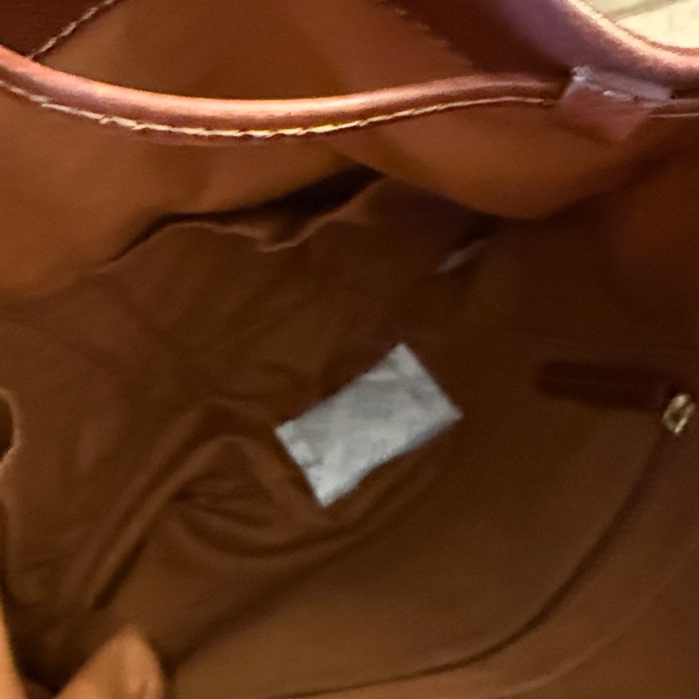 Lucky Brown Leather Drawstring Backpack - Picture 4 of 6